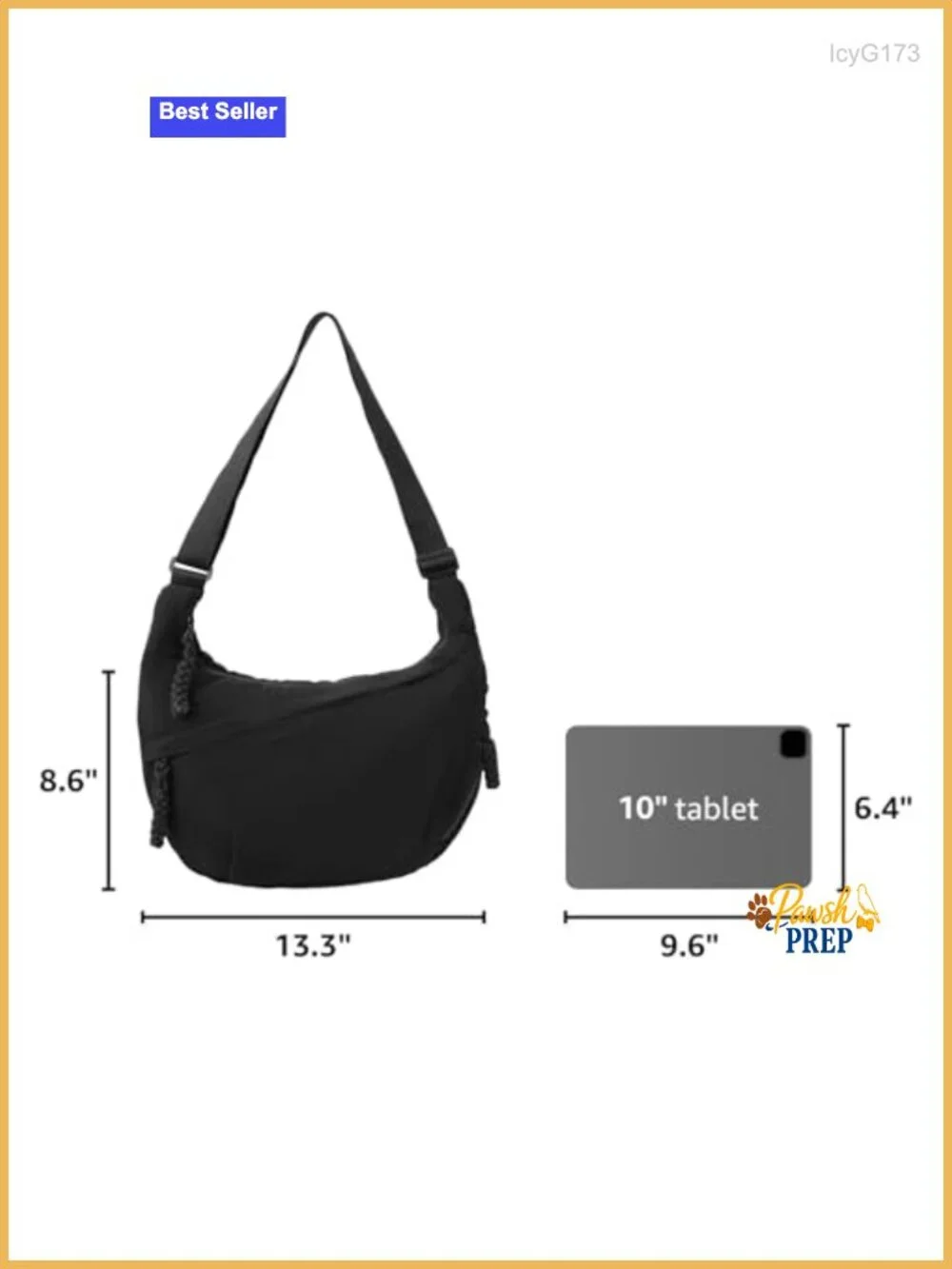 Hobo Bag Crescent Shoulder Bag Nylon Canvas Crossbody Slouchy Dumpling Purse